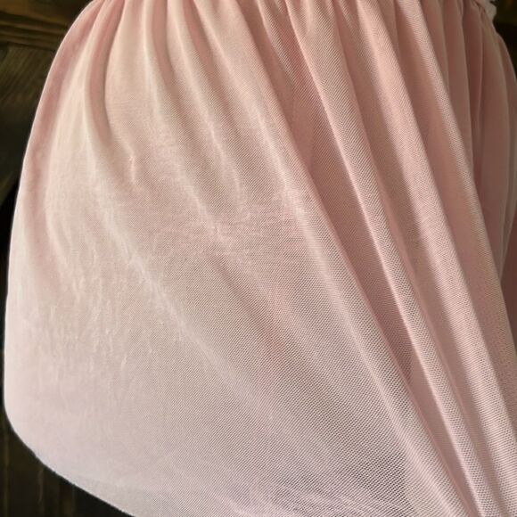 New Sexy Floral Embroidery Mesh Split Cut Out Lingerie Dress with G String - Picture 10 of 16